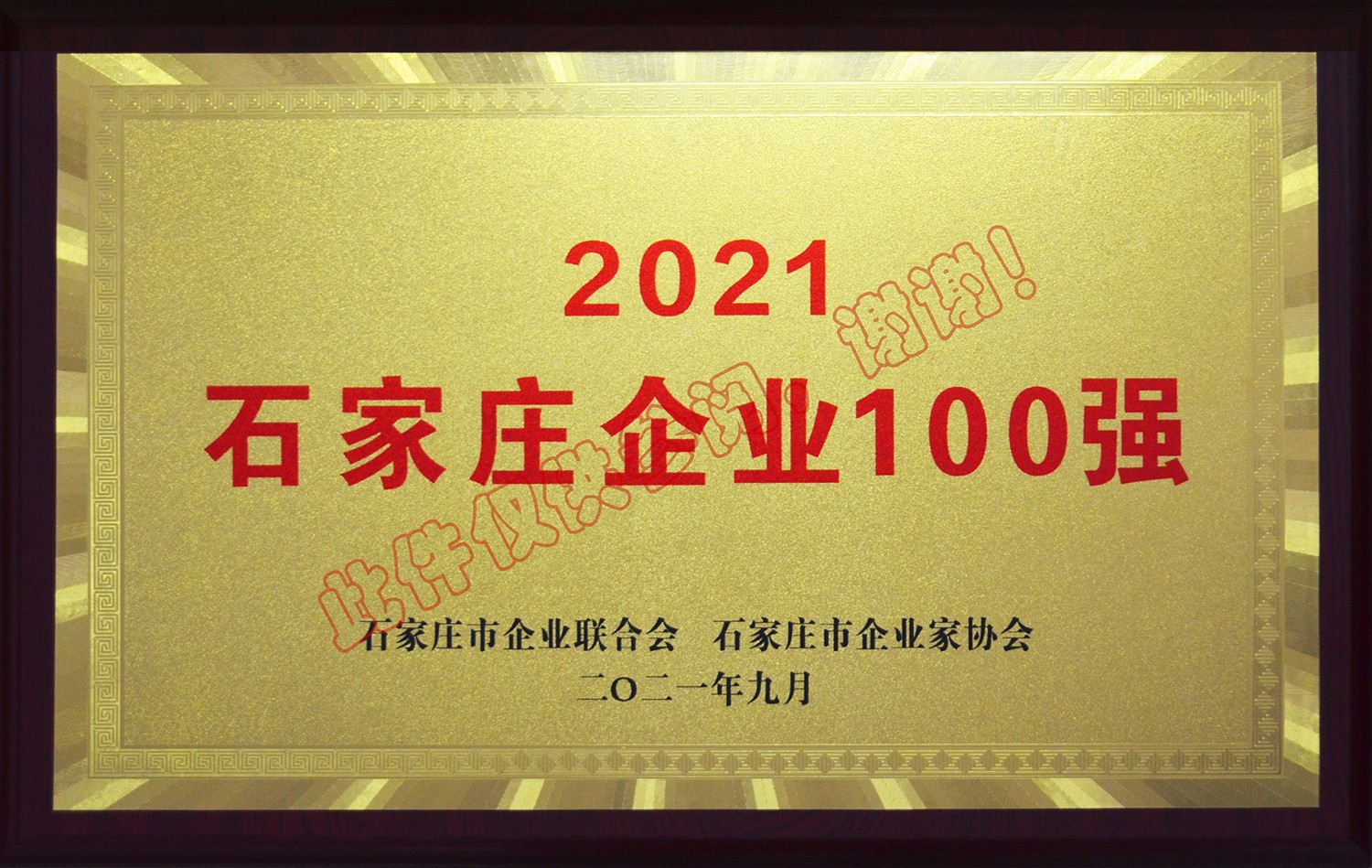 2021年度石家莊企業(yè)100強